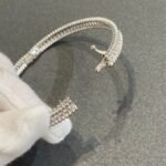 Van Cleef and Arpels Perl??e diamonds bracelet 1 row medium model - 图片 3