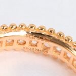 Van Cleef and Arpels Perl??e diamonds ring 1 row - 图片 3