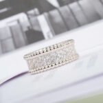 Van Cleef and Arpels Perl??e diamonds ring 3 rows - 图片 2