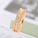 Van Cleef and Arpels Perl??e diamonds ring 1 row - 图片 6