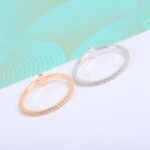 Tiffany and Co TIFFANY T Diamond Wire Band Ring - 图片 6
