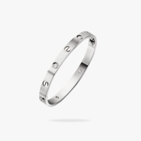 CARTIER LOVE bracelet classic model brushed 4 diamonds