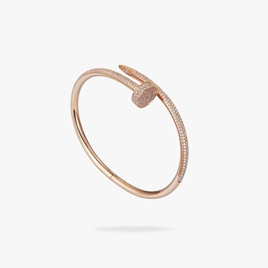 CEL-B-CAR-070.jpg CARTIER Juste un Clou bracelet classic model half-paved - 图片 1