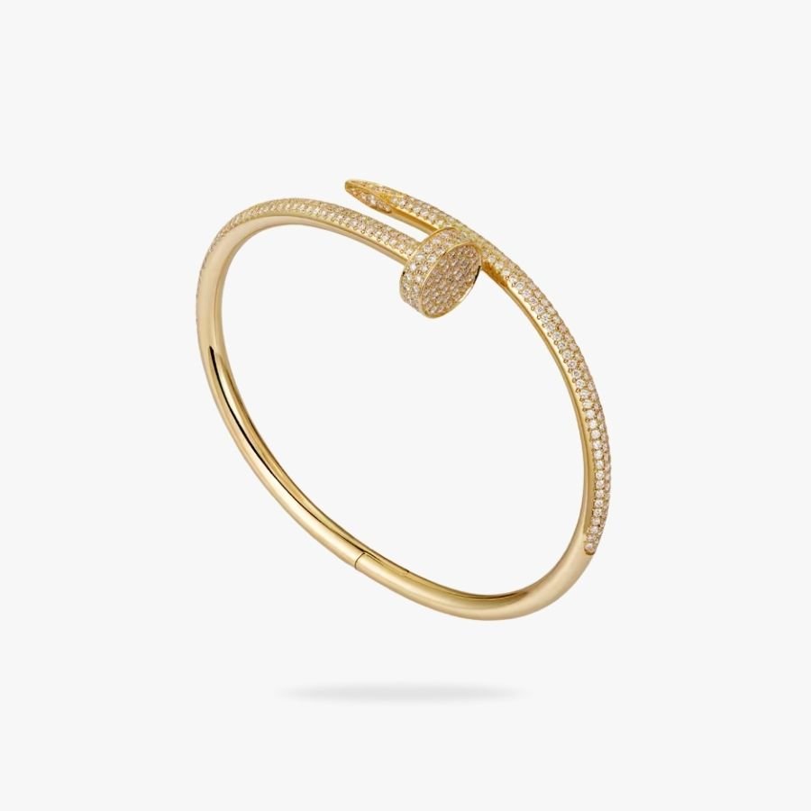 CEL-B-CAR-071.jpg CARTIER Juste un Clou bracelet classic model half-paved - 图片 1