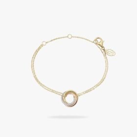 CARTIER Trinity bracelet on chain diamonds