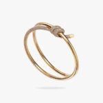 Tiffany and Co TIFFANY Knot Double Row Hinged Bangle