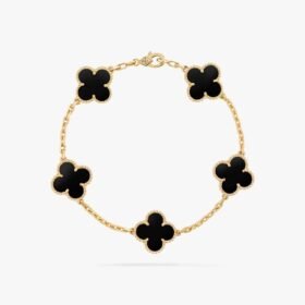 Van Cleef and Arpels Vintage Alhambra bracelet 5 motifs