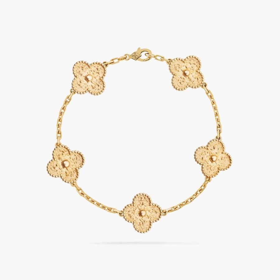 CEL-B-VCA-030.jpg Van Cleef and Arpels Vintage Alhambra bracelet 5 motifs - 图片 1