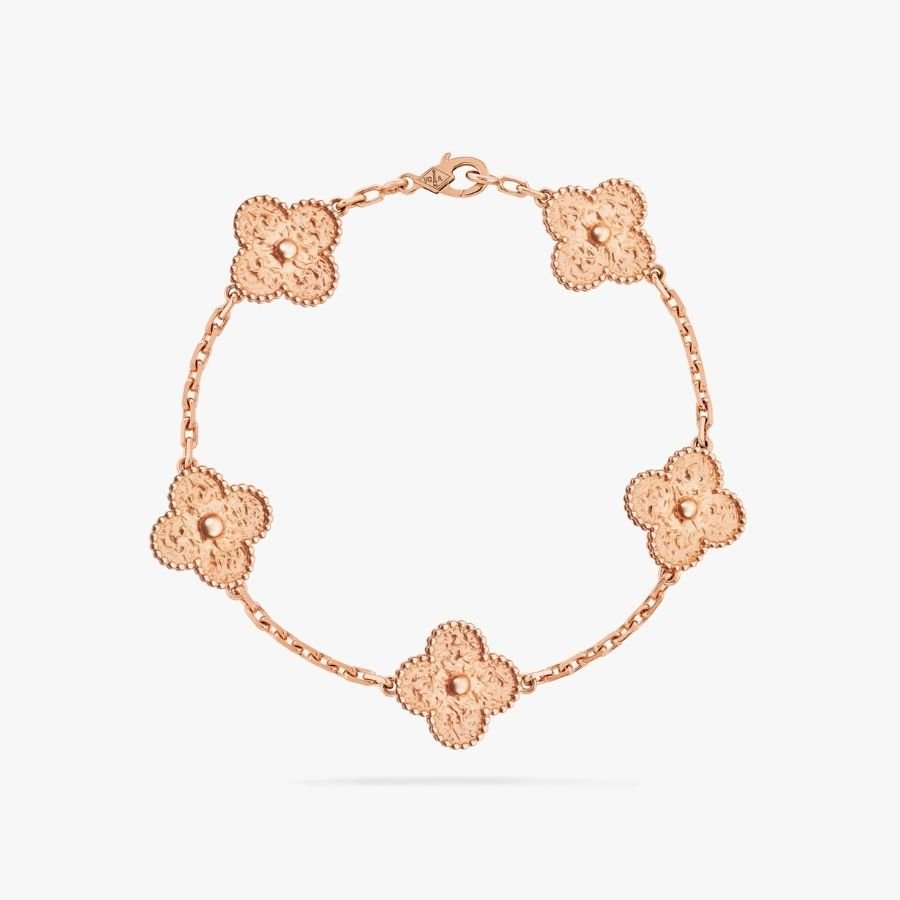 CEL-B-VCA-031.jpg Van Cleef and Arpels Vintage Alhambra bracelet 5 motifs - 图片 1