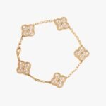 Van Cleef and Arpels Vintage Alhambra bracelet 5 motifs