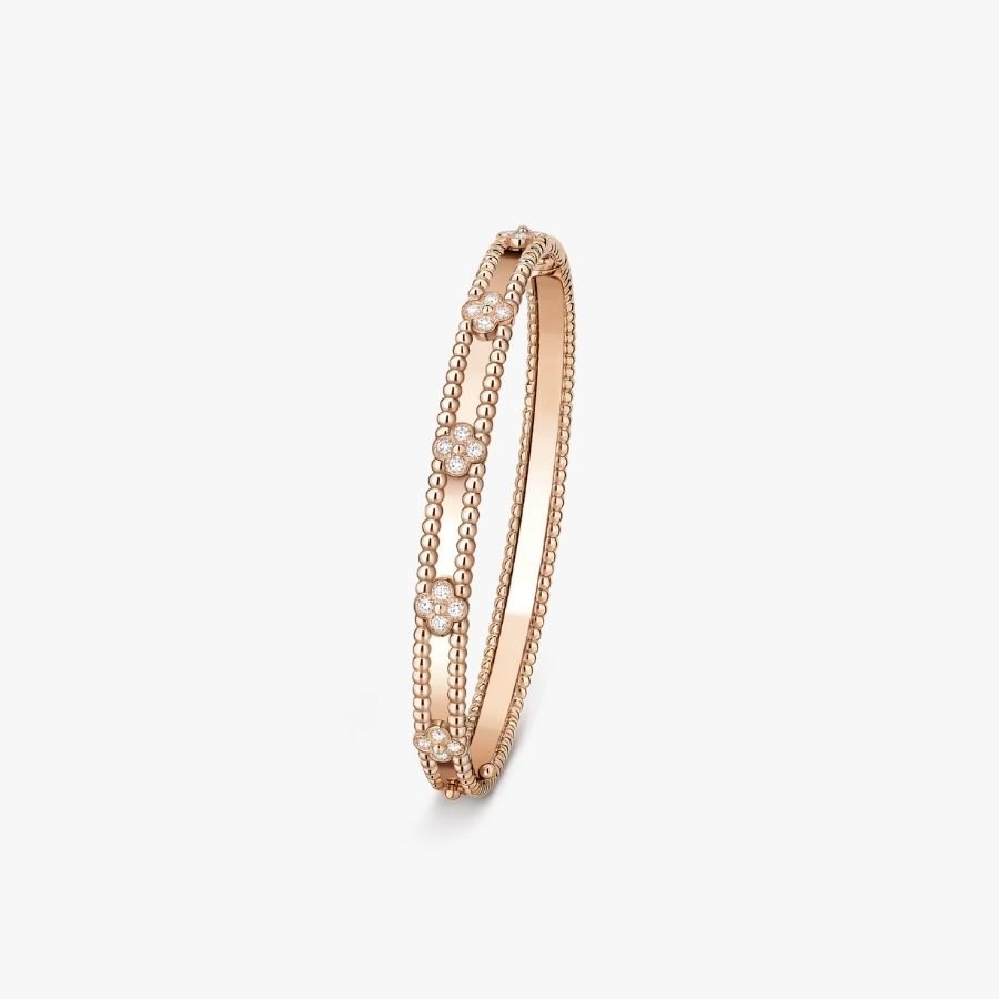 CEL-B-VCA-063.jpg Van Cleef and Arpels Perl??e sweet clovers bracelet medium model - 图片 1