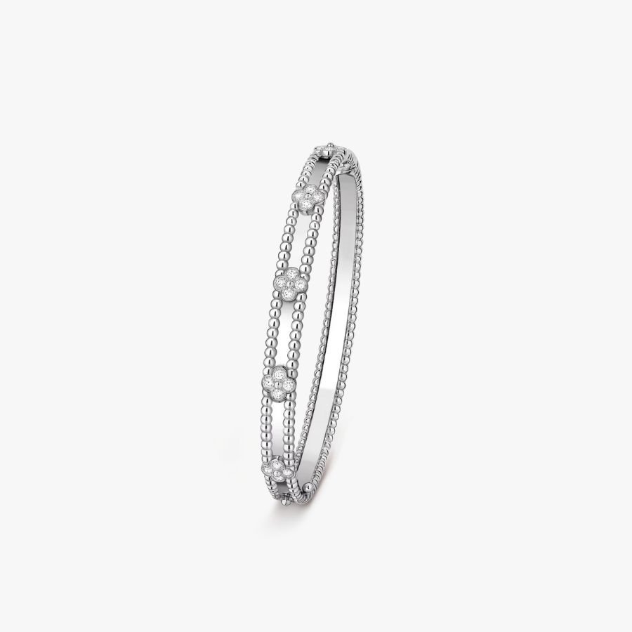 CEL-B-VCA-064.jpg Van Cleef and Arpels Perl??e sweet clovers bracelet medium model - 图片 1