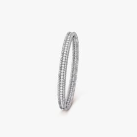 Van Cleef and Arpels Perl??e diamonds bracelet 1 row medium model