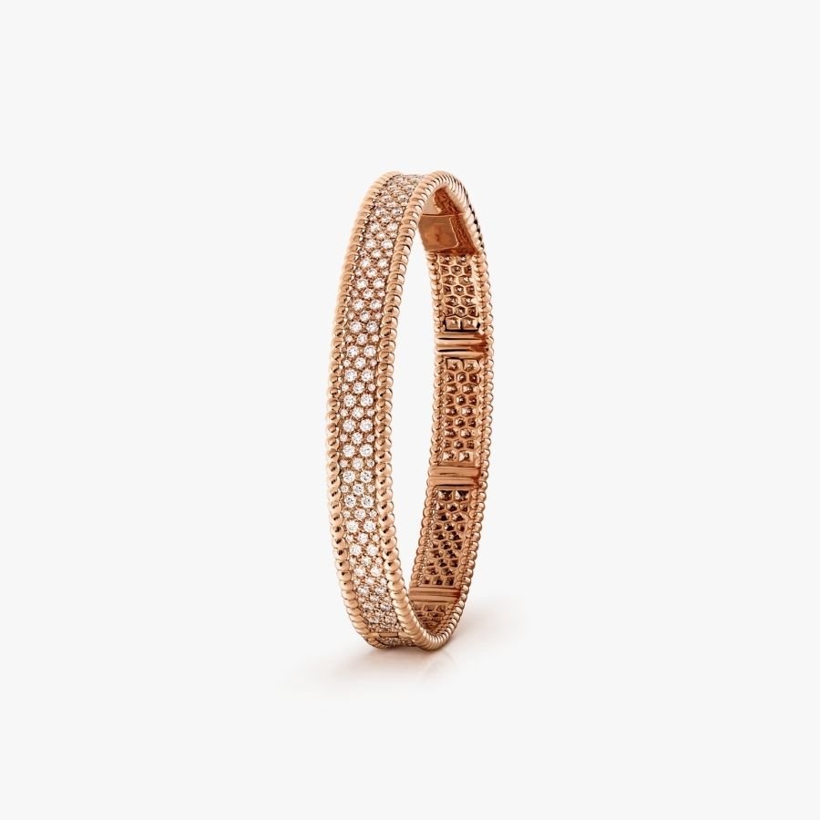 CEL-B-VCA-073.jpg Van Cleef and Arpels Perl??e diamonds bracelet 3 rows medium model - 图片 1