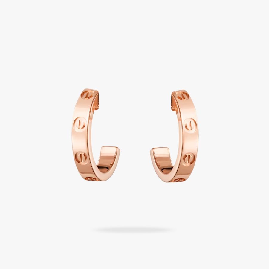CEL-E-CAR-001.jpg CARTIER LOVE hoop earrings small model - 图片 1