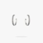 CARTIER LOVE hoop earrings medium model paved