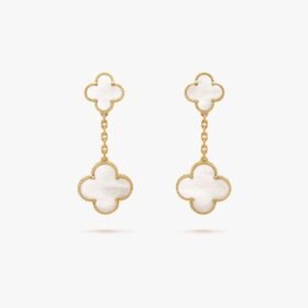 Van Cleef and Arpels Magic Alhambra earrings 2 motifs