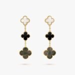 Van Cleef and Arpels Magic Alhambra earrings 3 motifs