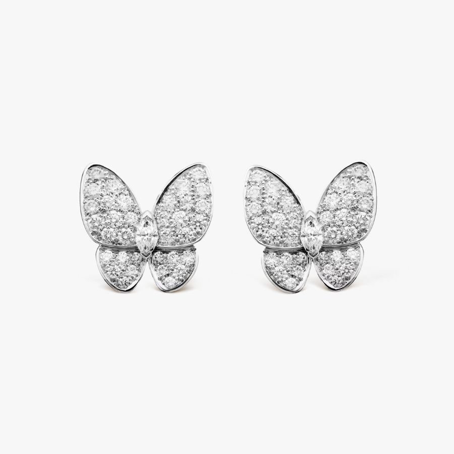 CEL-E-VCA-036.jpg Van Cleef and Arpels Two Butterfly earrings - 图片 1