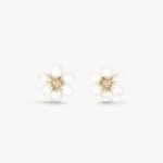 Van Cleef and Arpels Rose de No?l earrings mini model