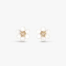 Van Cleef and Arpels Rose de No?l earrings mini model