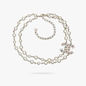 CHANEL 25P CC Pearl Necklace