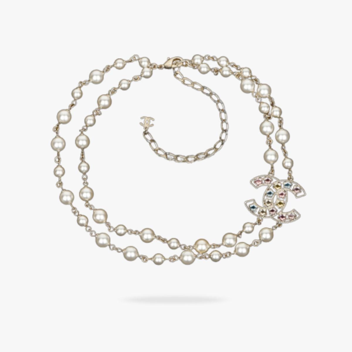 CEL-N-CN-007.jpg CHANEL 25P CC Pearl Necklace - 图片 1