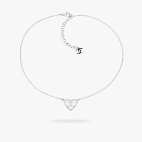 CHANEL 25P CC Heart Necklace