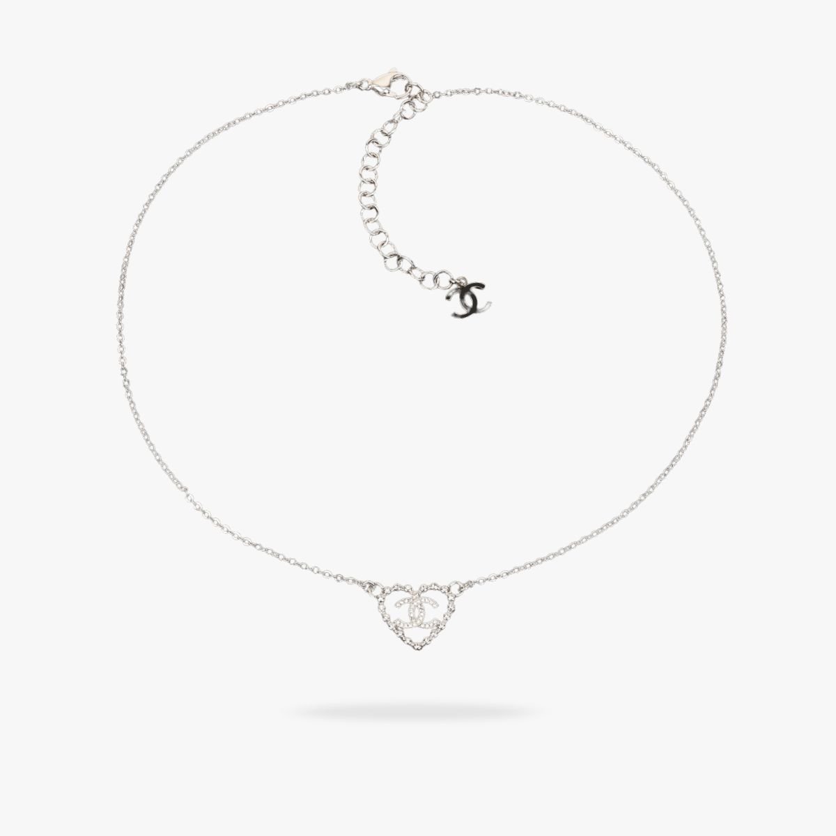 CEL-N-CN-014.jpg CHANEL 25P CC Heart Necklace - 图片 1