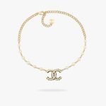 CHANEL CC Pearl Chocker Necklace