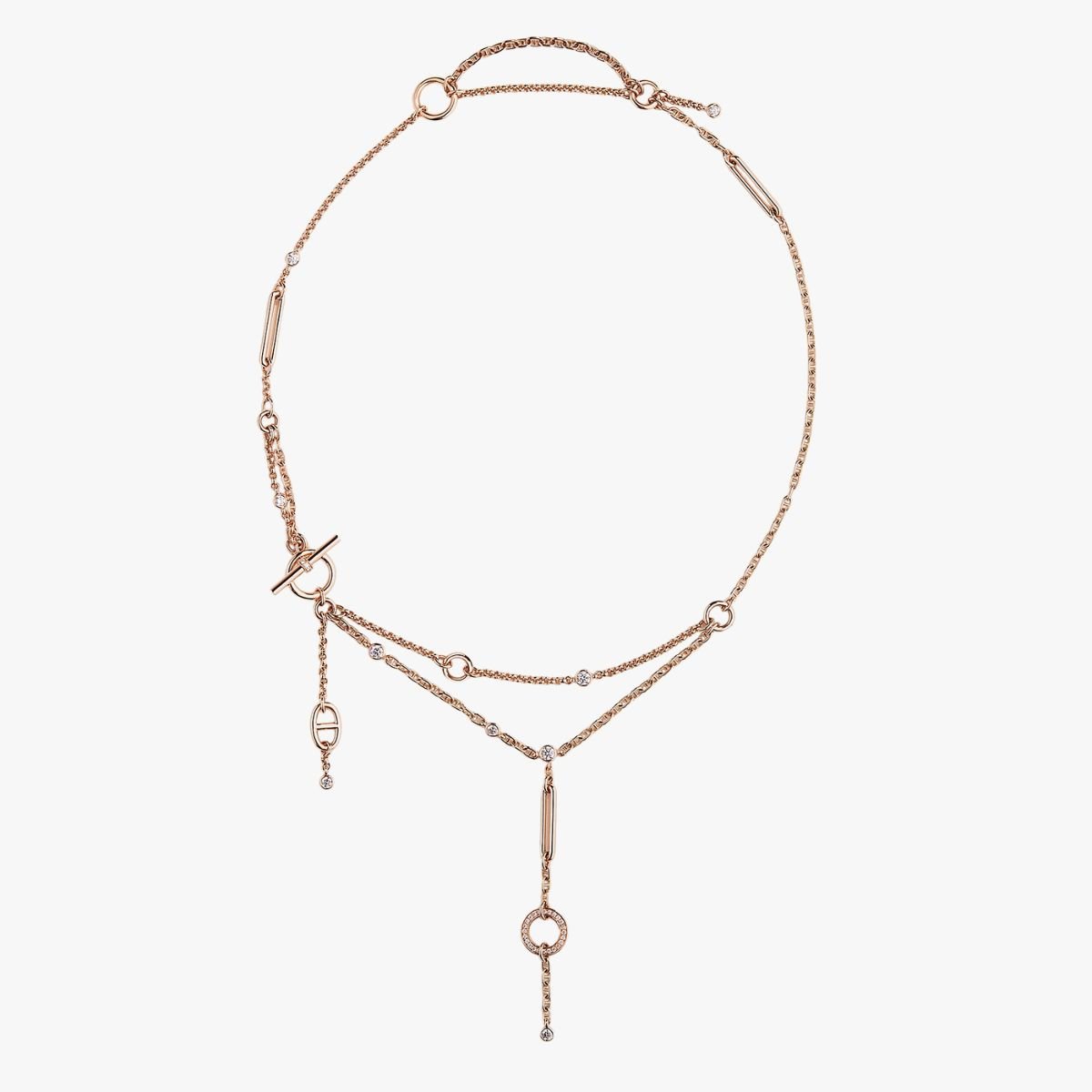 CEL-N-HER-027.jpg HERMES Chaine d??ancre Chaos lariat necklace - 图片 1