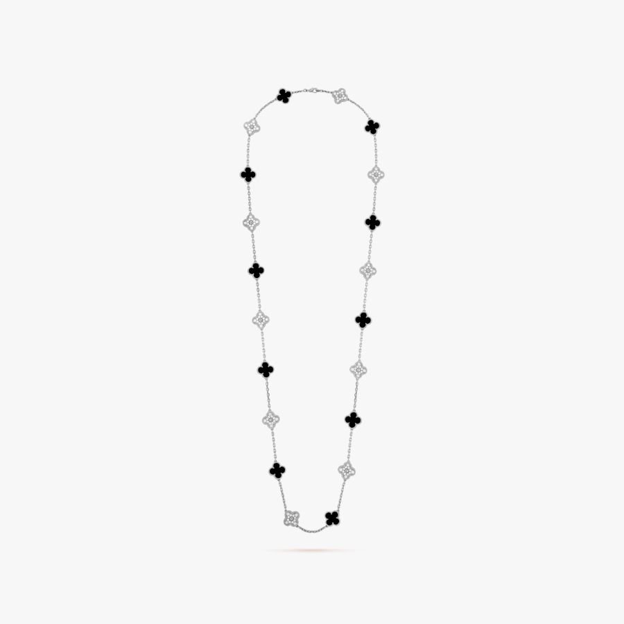 CEL-N-VCA-002.jpg Van Cleef and Arpels Vintage Alhambra long necklace 20 motifs - 图片 1