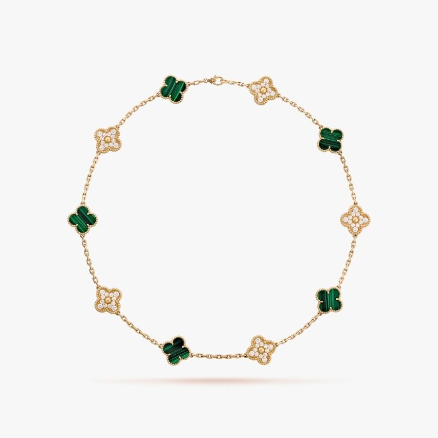 CEL-N-VCA-014.jpg Van Cleef and Arpels Vintage Alhambra necklace 10 motifs - 图片 1