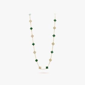 Van Cleef and Arpels Vintage Alhambra long necklace 20 motifs
