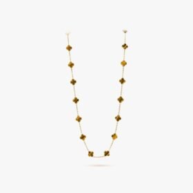 Van Cleef and Arpels Vintage Alhambra long necklace 20 motifs