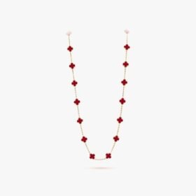Van Cleef and Arpels Vintage Alhambra long necklace 20 motifs