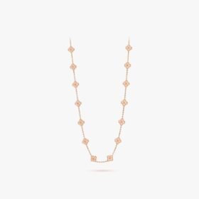 Van Cleef and Arpels Vintage Alhambra long necklace 20 motifs