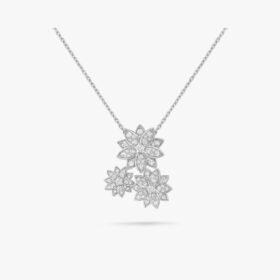 Van Cleef and Arpels Lotus pendant 3 flowers