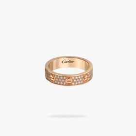 CARTIER LOVE ring small model paved