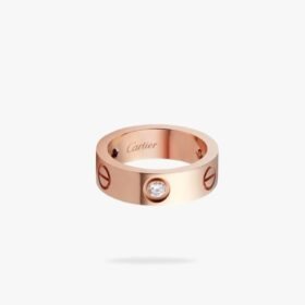 CARTIER LOVE ring classic model 3 diamonds