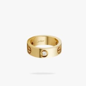 CARTIER LOVE ring classic model 3 diamonds