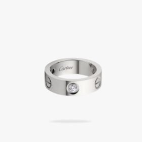 CARTIER LOVE ring classic model 3 diamonds