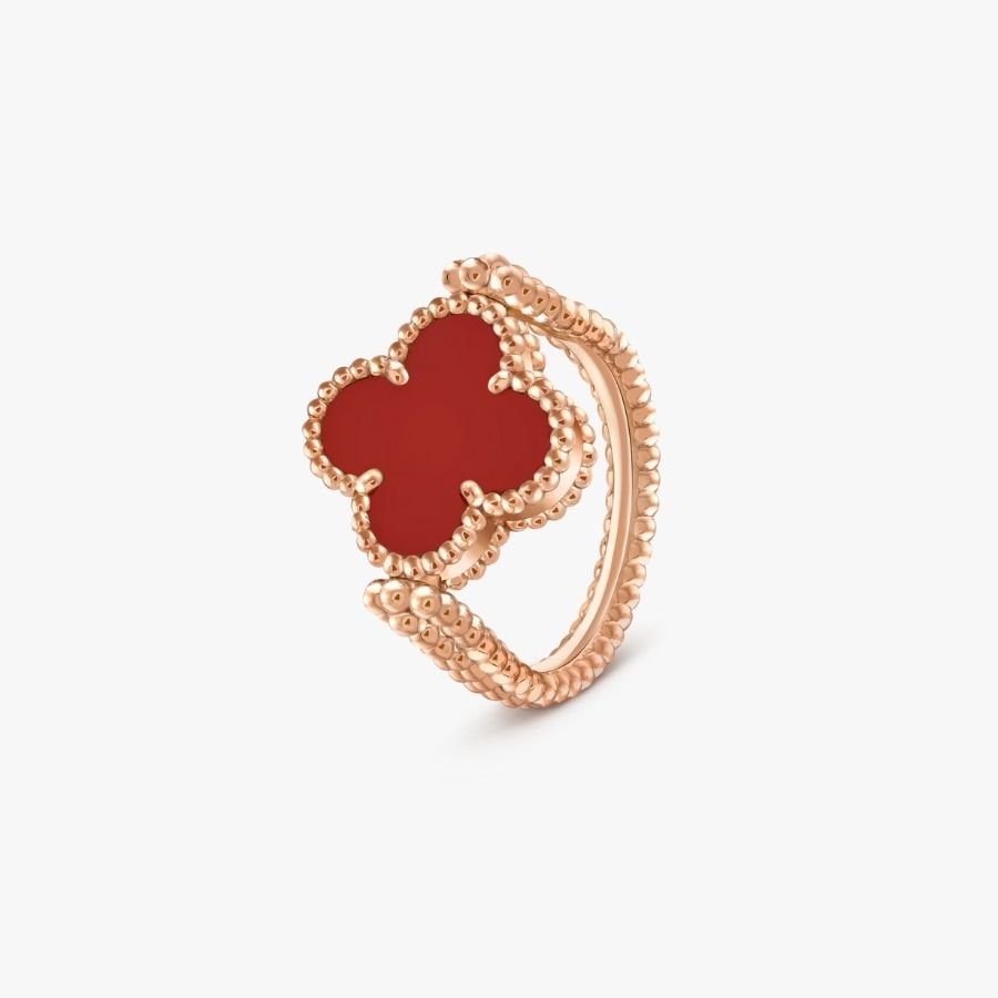 CEL-R-VCA-013.jpg Van Cleef and Arpels Vintage Alhambra reversible ring - 图片 1