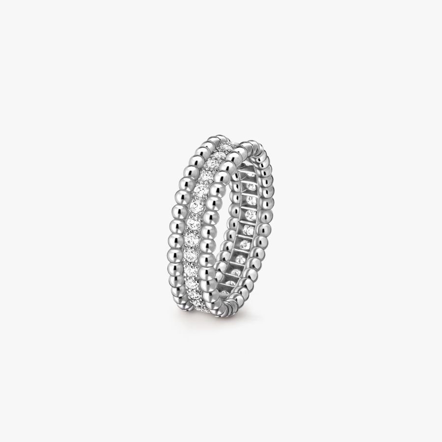 CEL-R-VCA-048.jpg Van Cleef and Arpels Perl??e diamonds ring 1 row - 图片 1