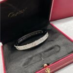 CARTIER LOVE bracelet classic model paved 10 diamonds - 图片 2