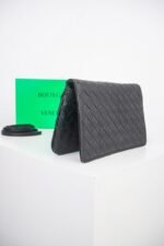 Bottega Veneta Lambskin Small Check Clutch Bag - 图片 10