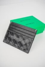 Bottega Veneta Woven Check Card Case - 图片 8
