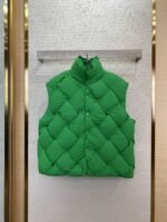 Bottega Veneta Braided Down Vest Green