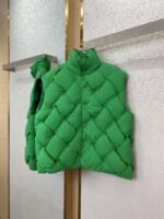 Bottega Veneta Braided Down Vest Green - 图片 5