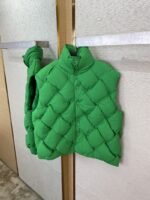Bottega Veneta Braided Down Vest Green - 图片 7